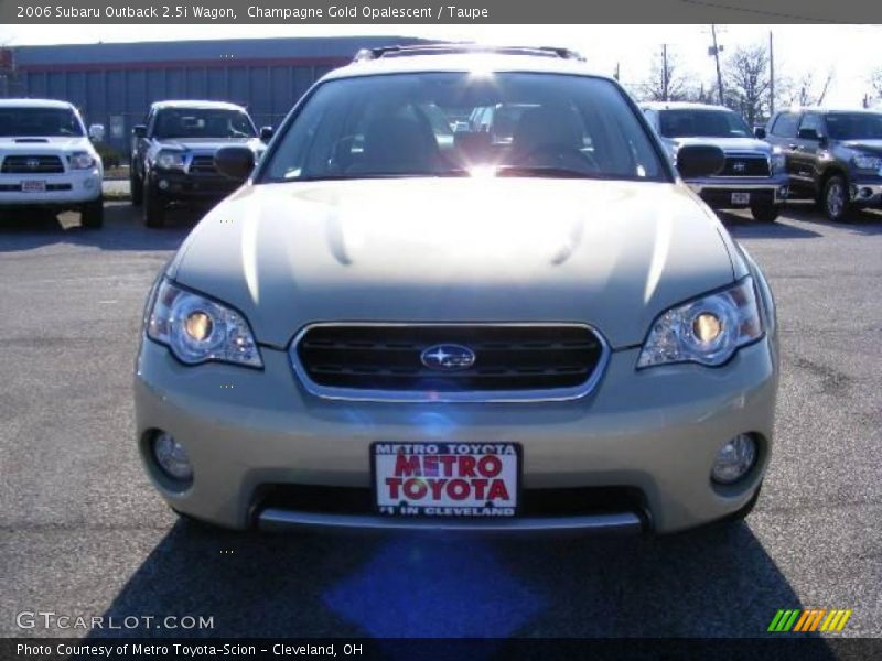 Champagne Gold Opalescent / Taupe 2006 Subaru Outback 2.5i Wagon