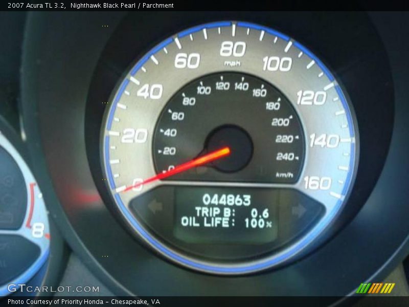 Nighthawk Black Pearl / Parchment 2007 Acura TL 3.2