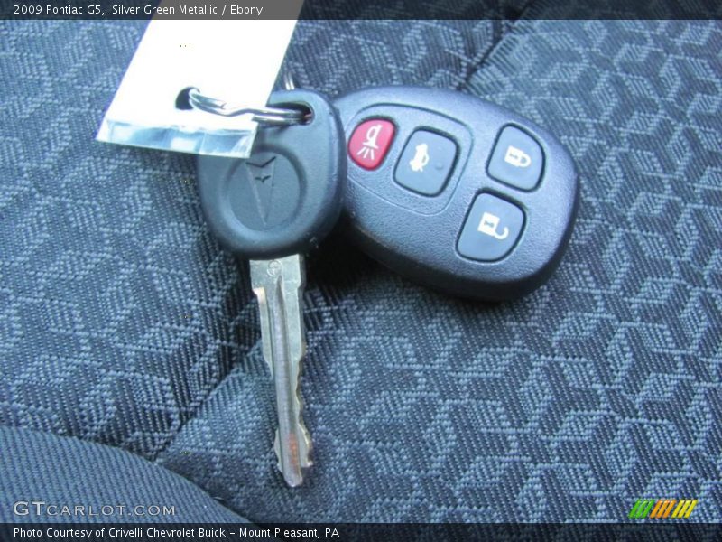 Silver Green Metallic / Ebony 2009 Pontiac G5