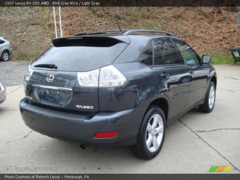 Flint Gray Mica / Light Gray 2007 Lexus RX 350 AWD