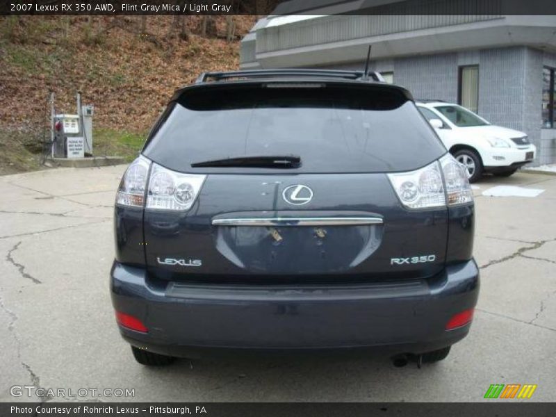 Flint Gray Mica / Light Gray 2007 Lexus RX 350 AWD