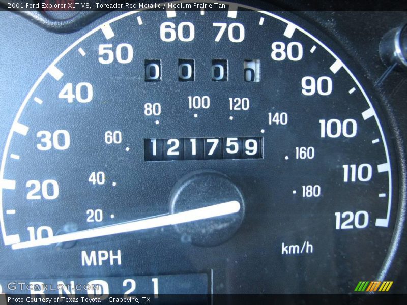 Toreador Red Metallic / Medium Prairie Tan 2001 Ford Explorer XLT V8