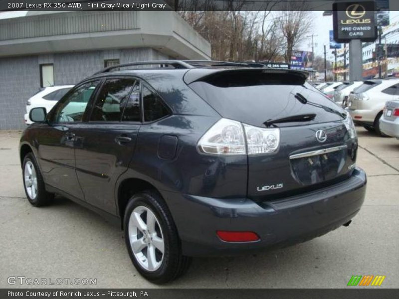 Flint Gray Mica / Light Gray 2007 Lexus RX 350 AWD