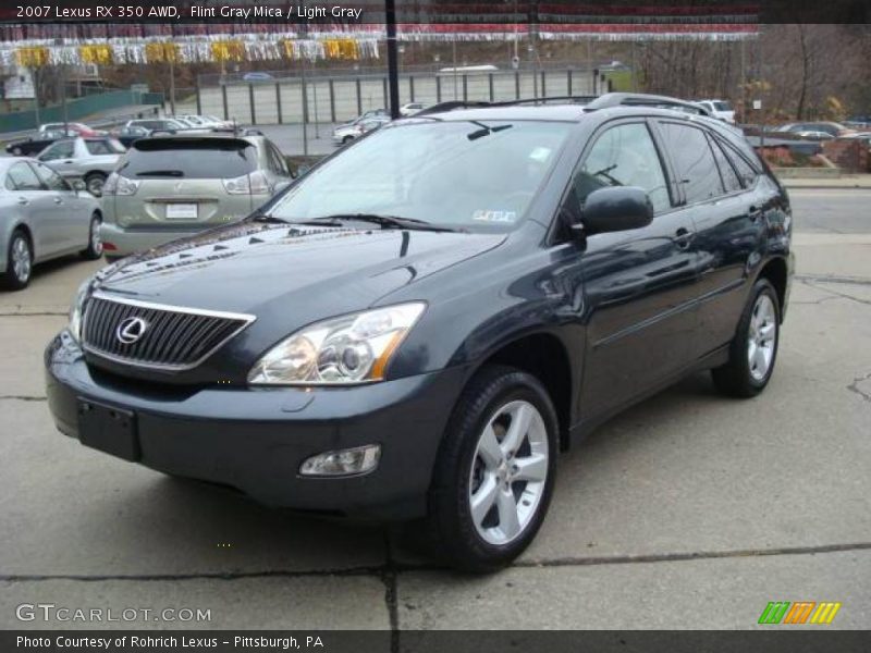 Flint Gray Mica / Light Gray 2007 Lexus RX 350 AWD