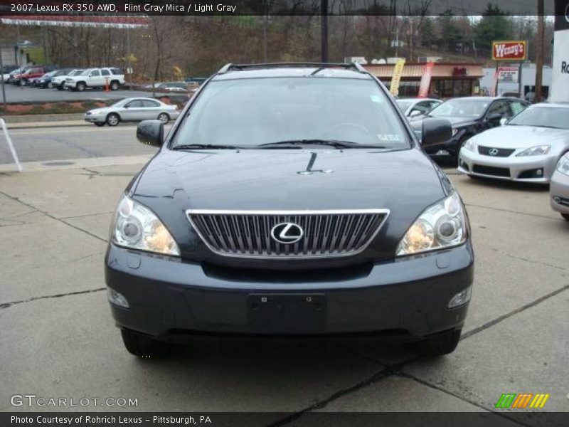 Flint Gray Mica / Light Gray 2007 Lexus RX 350 AWD
