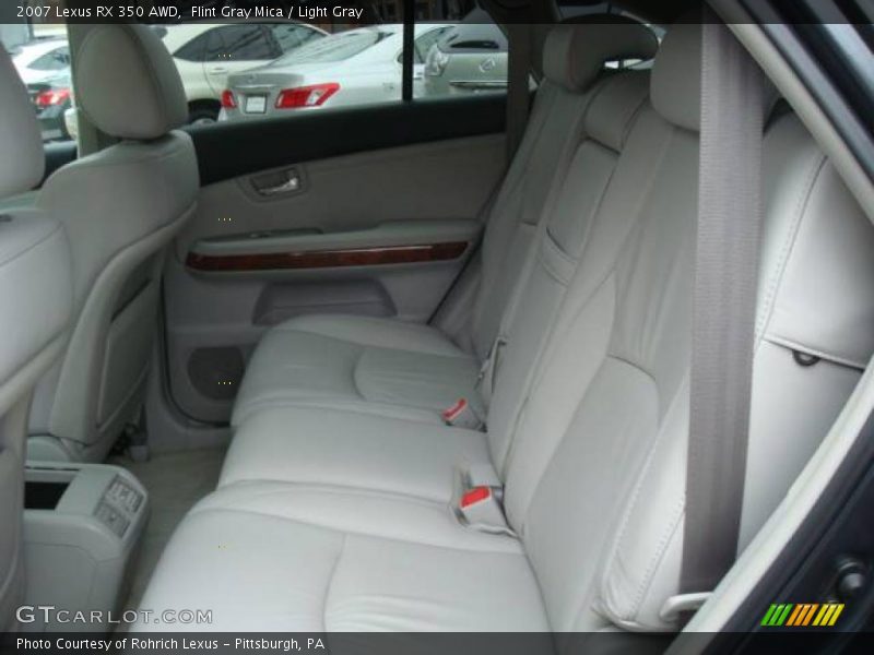 Flint Gray Mica / Light Gray 2007 Lexus RX 350 AWD