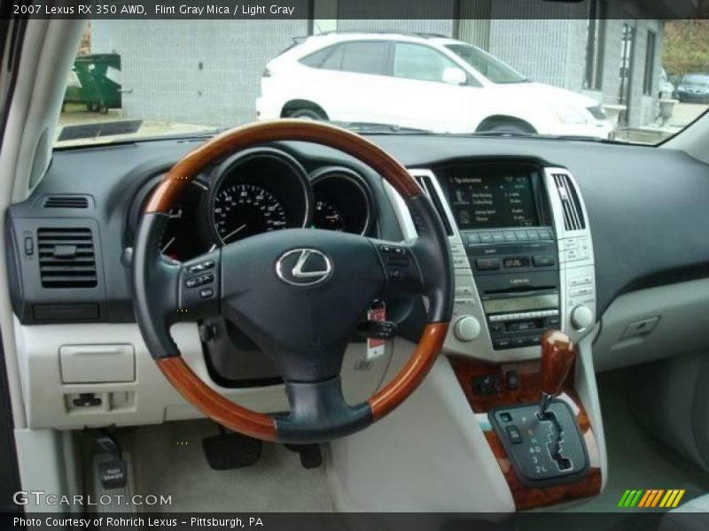Flint Gray Mica / Light Gray 2007 Lexus RX 350 AWD