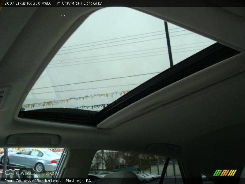 Flint Gray Mica / Light Gray 2007 Lexus RX 350 AWD
