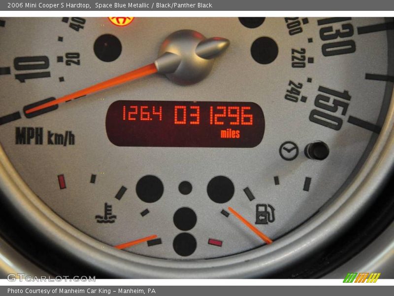 Space Blue Metallic / Black/Panther Black 2006 Mini Cooper S Hardtop