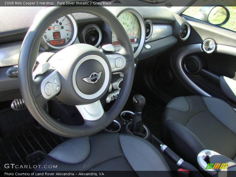 Pure Silver Metallic / Grey/Black 2008 Mini Cooper S Hardtop