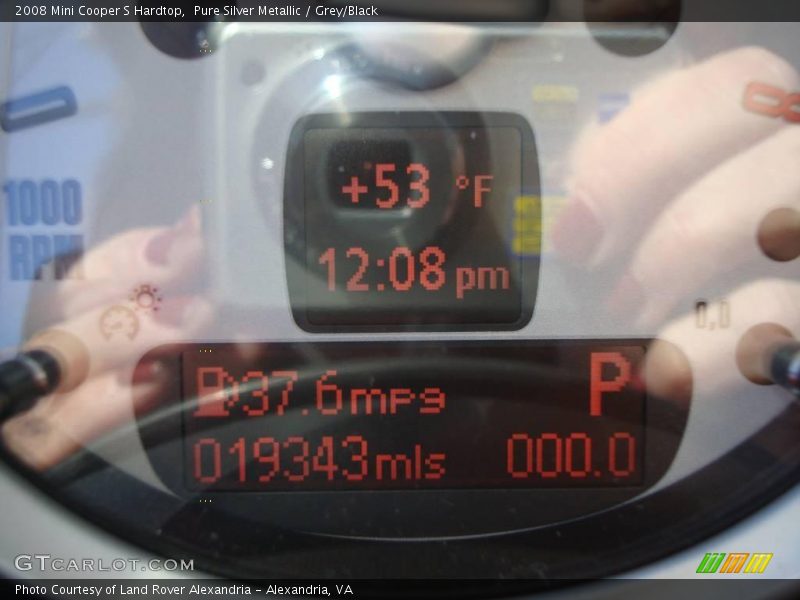 Pure Silver Metallic / Grey/Black 2008 Mini Cooper S Hardtop