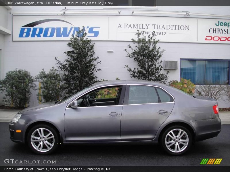 Platinum Grey Metallic / Grey 2006 Volkswagen Jetta TDI Sedan