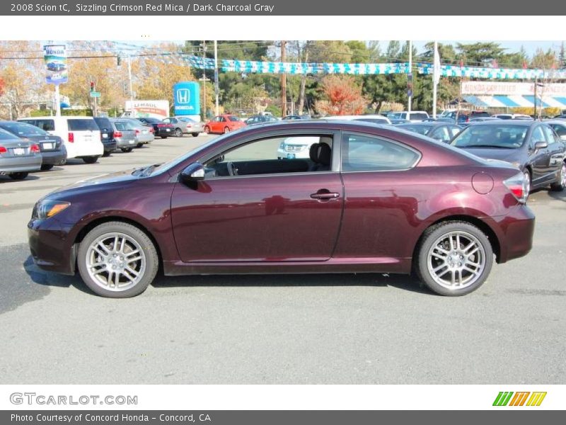 Sizzling Crimson Red Mica / Dark Charcoal Gray 2008 Scion tC
