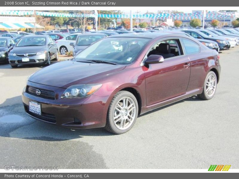 Sizzling Crimson Red Mica / Dark Charcoal Gray 2008 Scion tC