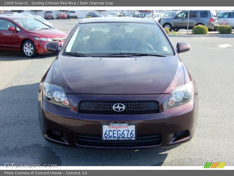 Sizzling Crimson Red Mica / Dark Charcoal Gray 2008 Scion tC