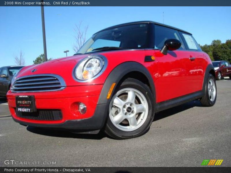 Chili Red / Grey/Black 2008 Mini Cooper Hardtop