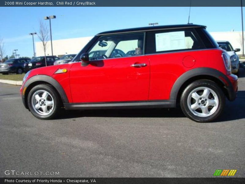 Chili Red / Grey/Black 2008 Mini Cooper Hardtop