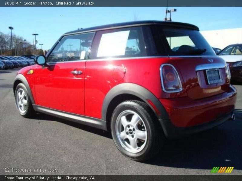Chili Red / Grey/Black 2008 Mini Cooper Hardtop