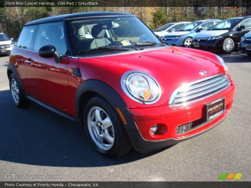 Chili Red / Grey/Black 2008 Mini Cooper Hardtop