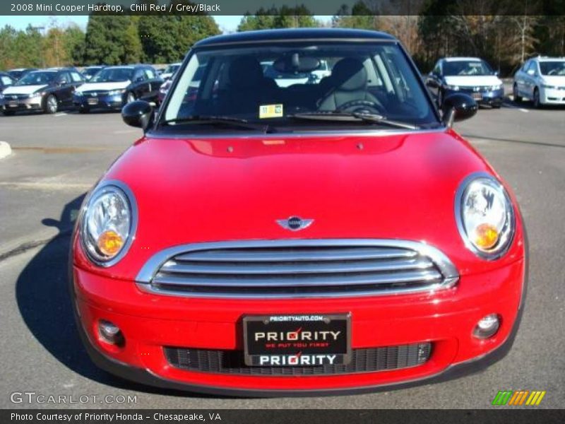 Chili Red / Grey/Black 2008 Mini Cooper Hardtop
