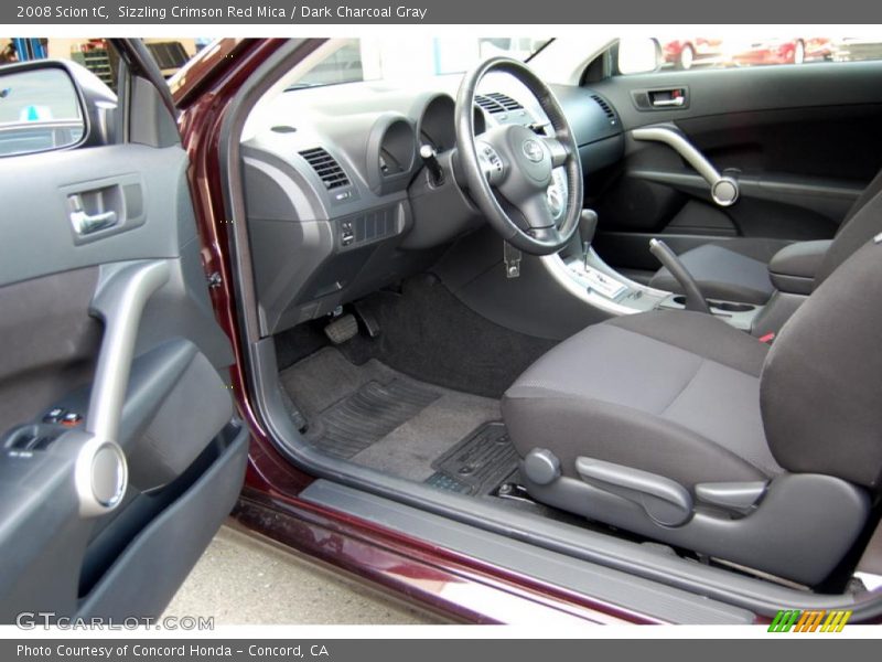 Sizzling Crimson Red Mica / Dark Charcoal Gray 2008 Scion tC