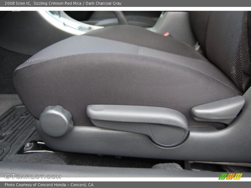 Sizzling Crimson Red Mica / Dark Charcoal Gray 2008 Scion tC