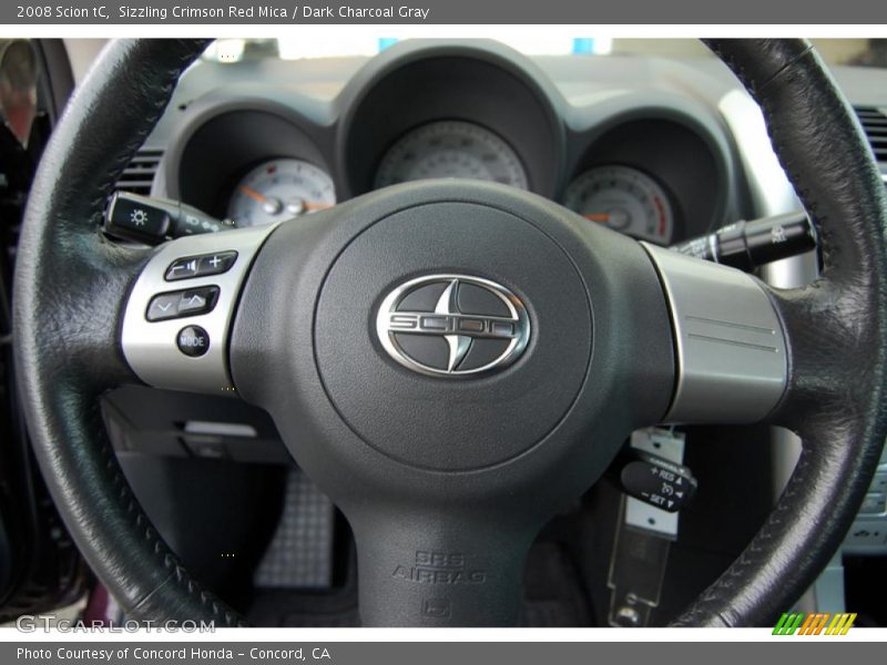 Sizzling Crimson Red Mica / Dark Charcoal Gray 2008 Scion tC