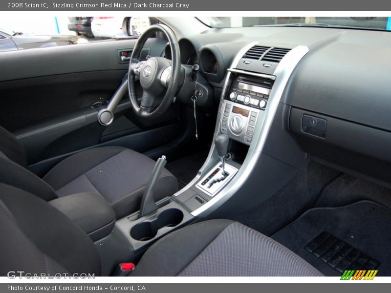 Sizzling Crimson Red Mica / Dark Charcoal Gray 2008 Scion tC