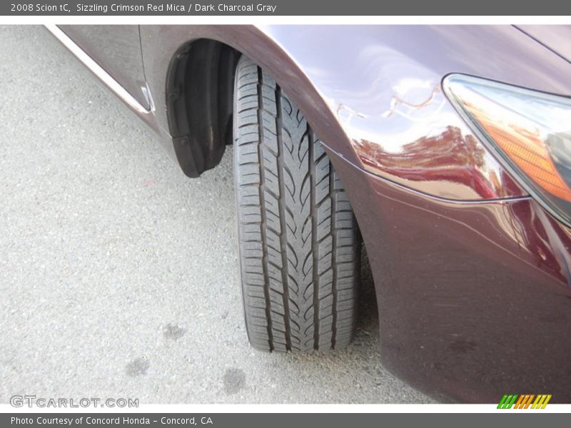 Sizzling Crimson Red Mica / Dark Charcoal Gray 2008 Scion tC