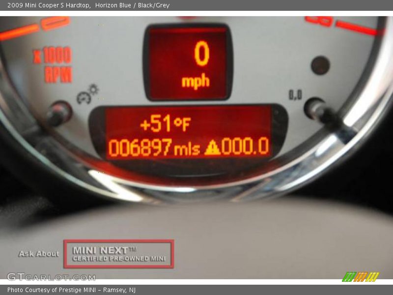 Horizon Blue / Black/Grey 2009 Mini Cooper S Hardtop