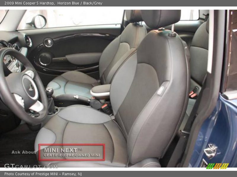 Horizon Blue / Black/Grey 2009 Mini Cooper S Hardtop