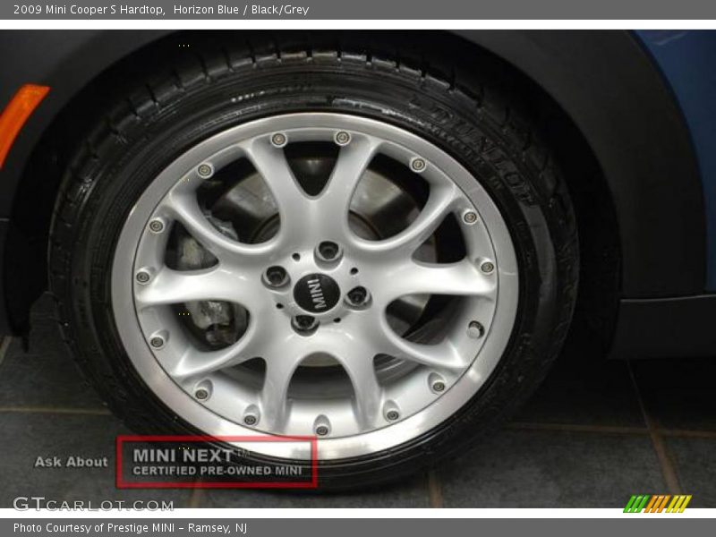 Horizon Blue / Black/Grey 2009 Mini Cooper S Hardtop