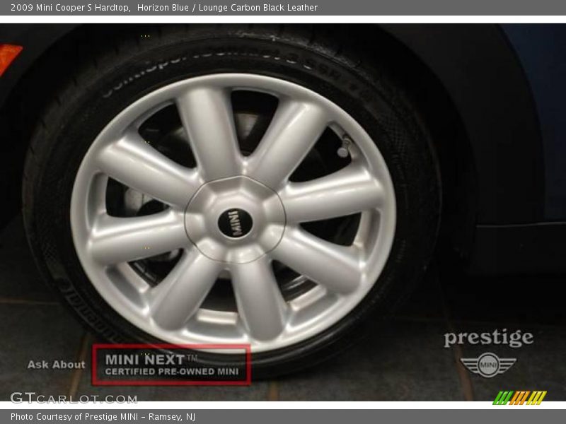 Horizon Blue / Lounge Carbon Black Leather 2009 Mini Cooper S Hardtop