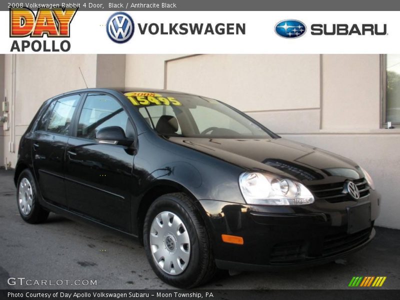 Black / Anthracite Black 2008 Volkswagen Rabbit 4 Door