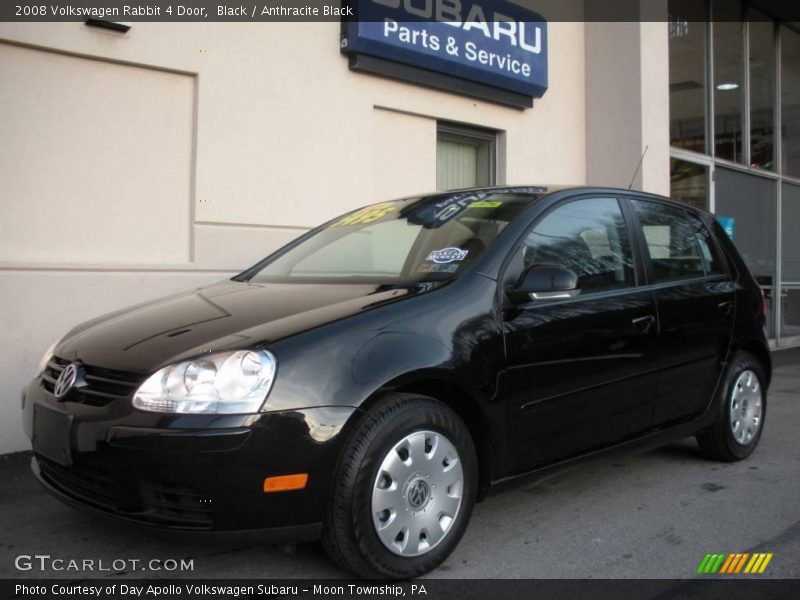 Black / Anthracite Black 2008 Volkswagen Rabbit 4 Door