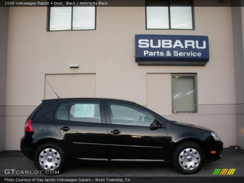 Black / Anthracite Black 2008 Volkswagen Rabbit 4 Door