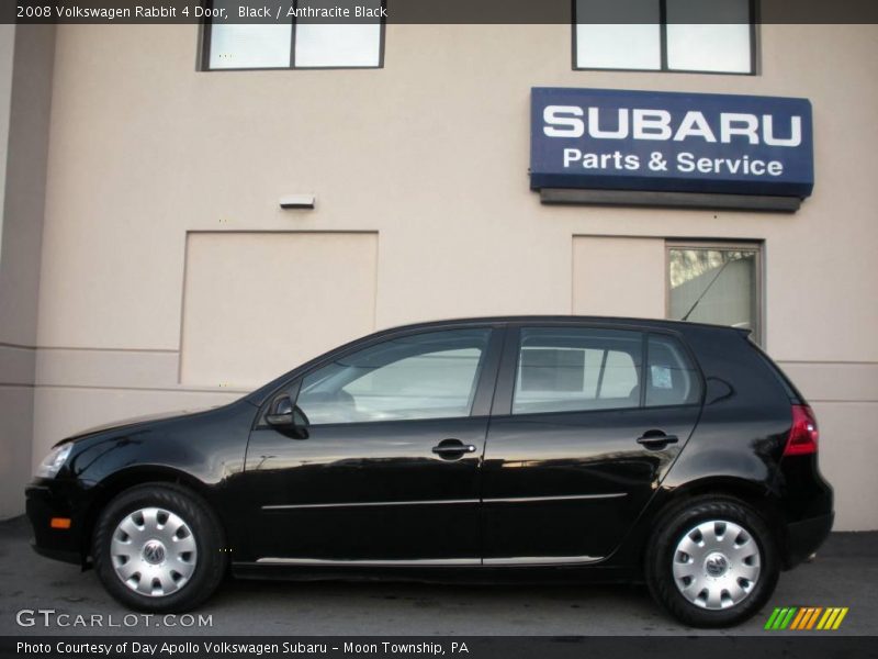 Black / Anthracite Black 2008 Volkswagen Rabbit 4 Door