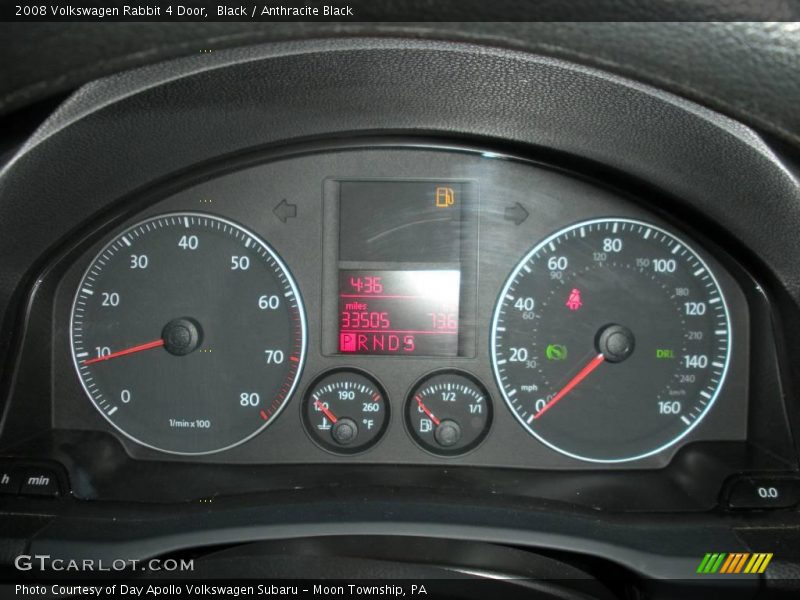 Black / Anthracite Black 2008 Volkswagen Rabbit 4 Door