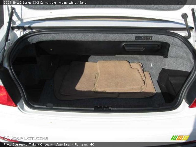 Alpine White / Sand 2005 BMW 3 Series 330i Convertible