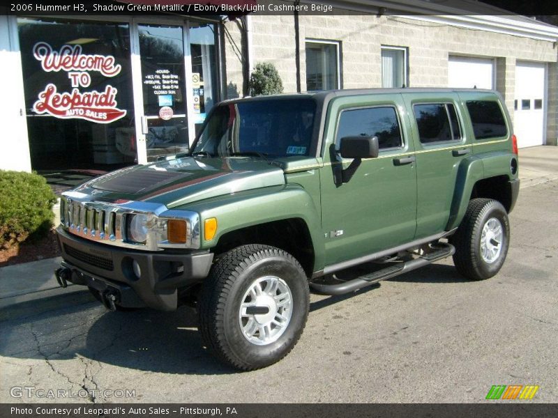 Shadow Green Metallic / Ebony Black/Light Cashmere Beige 2006 Hummer H3