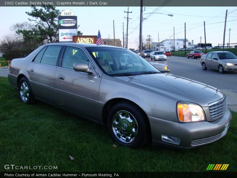 Graphite Metallic / Dark Gray 2002 Cadillac DeVille Sedan