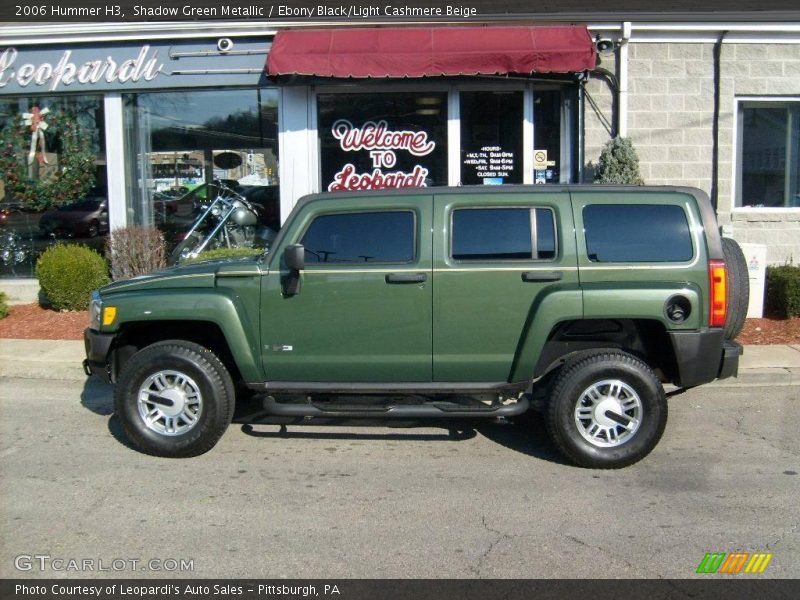 Shadow Green Metallic / Ebony Black/Light Cashmere Beige 2006 Hummer H3
