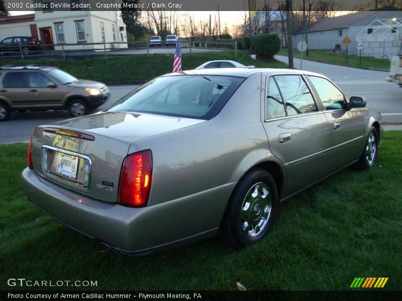 Graphite Metallic / Dark Gray 2002 Cadillac DeVille Sedan