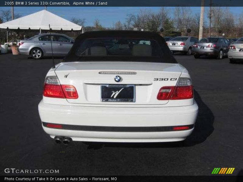 Alpine White / Sand 2005 BMW 3 Series 330i Convertible