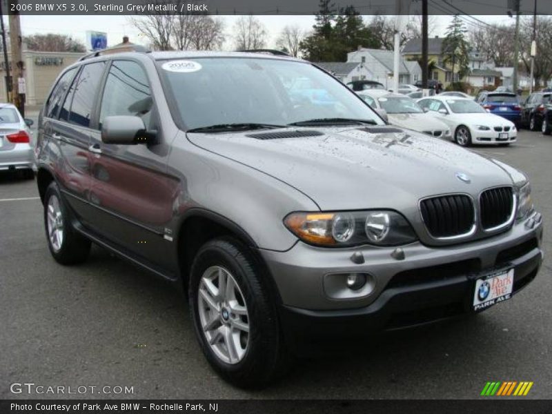 Sterling Grey Metallic / Black 2006 BMW X5 3.0i