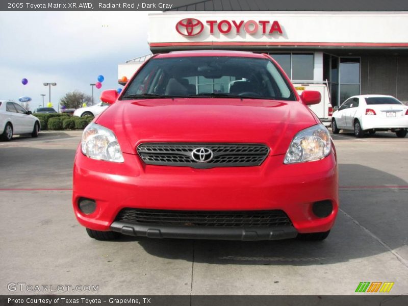 Radiant Red / Dark Gray 2005 Toyota Matrix XR AWD