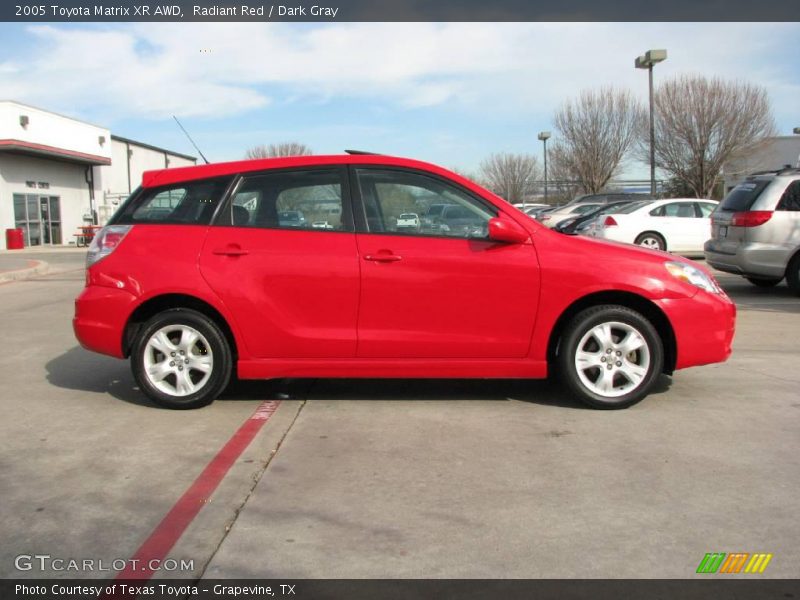 Radiant Red / Dark Gray 2005 Toyota Matrix XR AWD