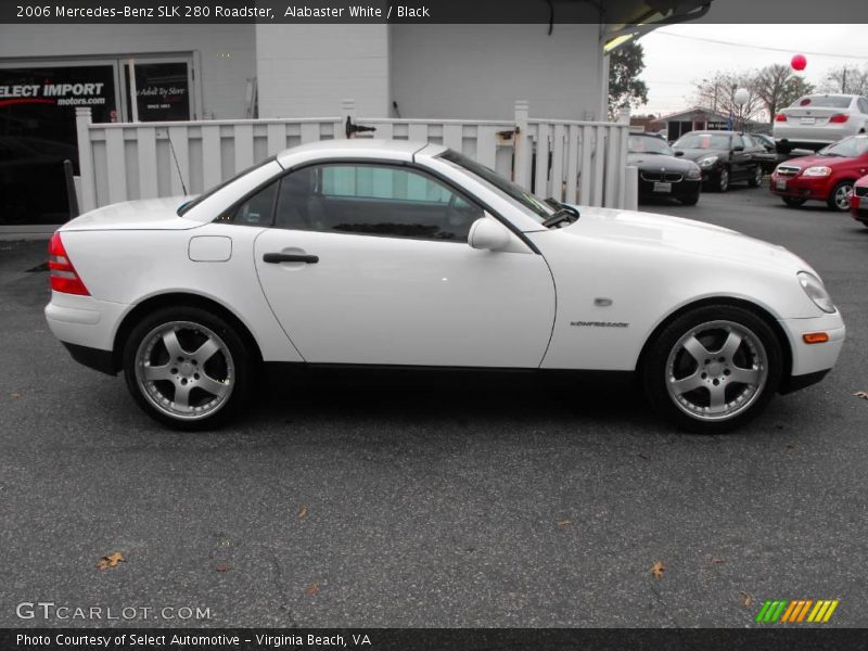 Alabaster White / Black 2006 Mercedes-Benz SLK 280 Roadster