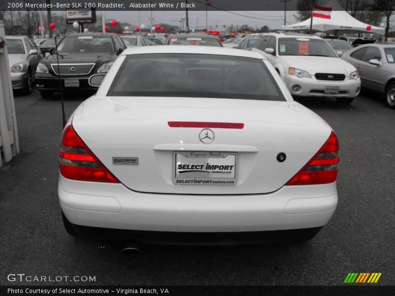 Alabaster White / Black 2006 Mercedes-Benz SLK 280 Roadster