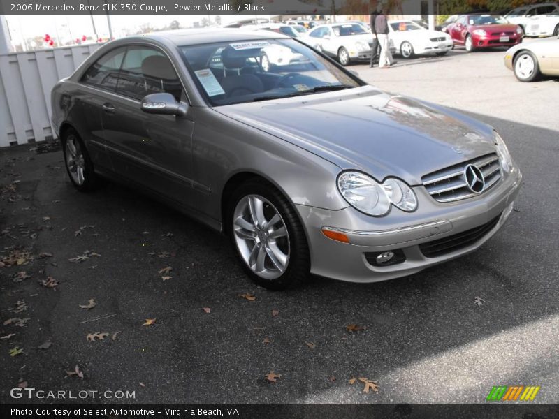 Pewter Metallic / Black 2006 Mercedes-Benz CLK 350 Coupe